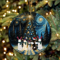 Personalized Christmas Dog Acrylic Ornament - Up to 5 Dogs/Cats - Christmas Gift Idea For Pet Lover