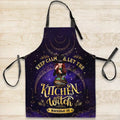 Personalized Witch Kitchen Fashion Home Pocketless Apron - Halloween Gift Idea - Keep Calm And Let The Kitchen Witch Handle It