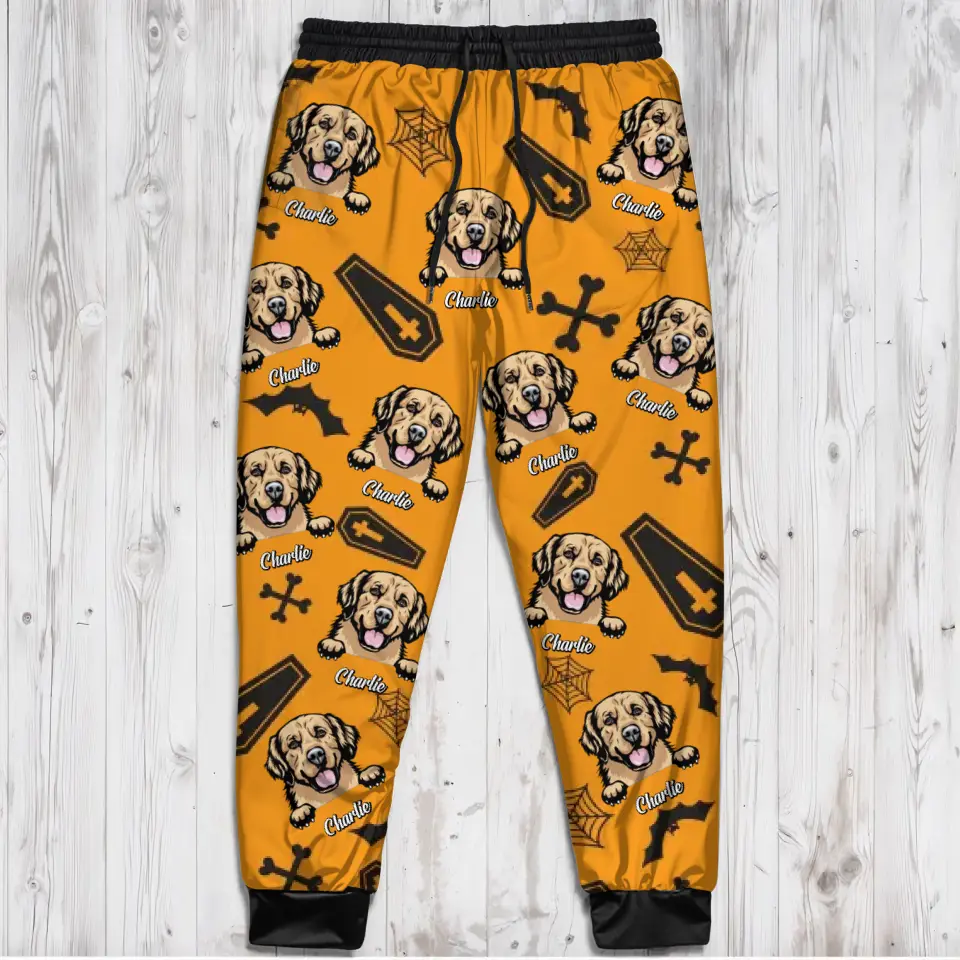 Personalized Halloween AOP Unisex Sweatpants - Gift Idea For Halloween/Dog Owner