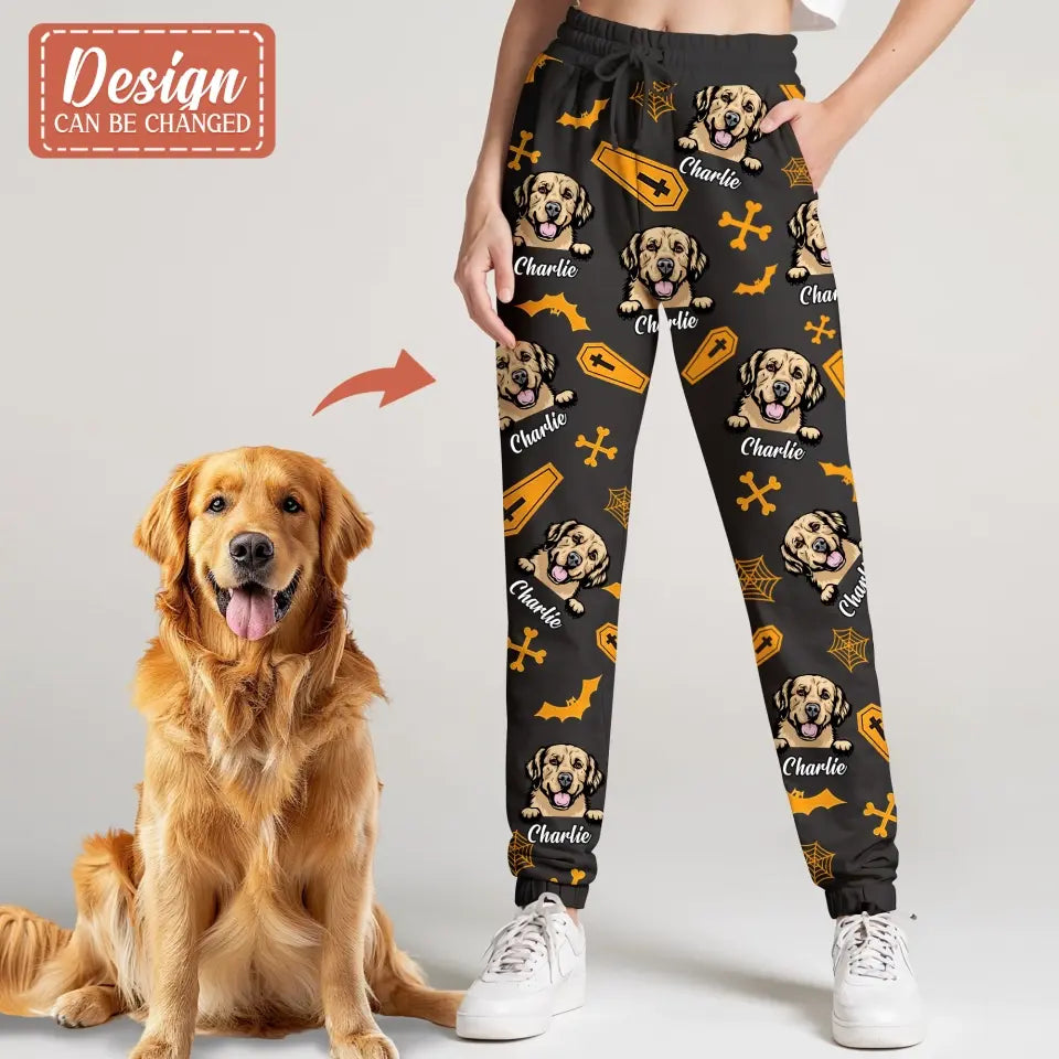 Personalized Halloween AOP Unisex Sweatpants - Gift Idea For Halloween/Dog Owner