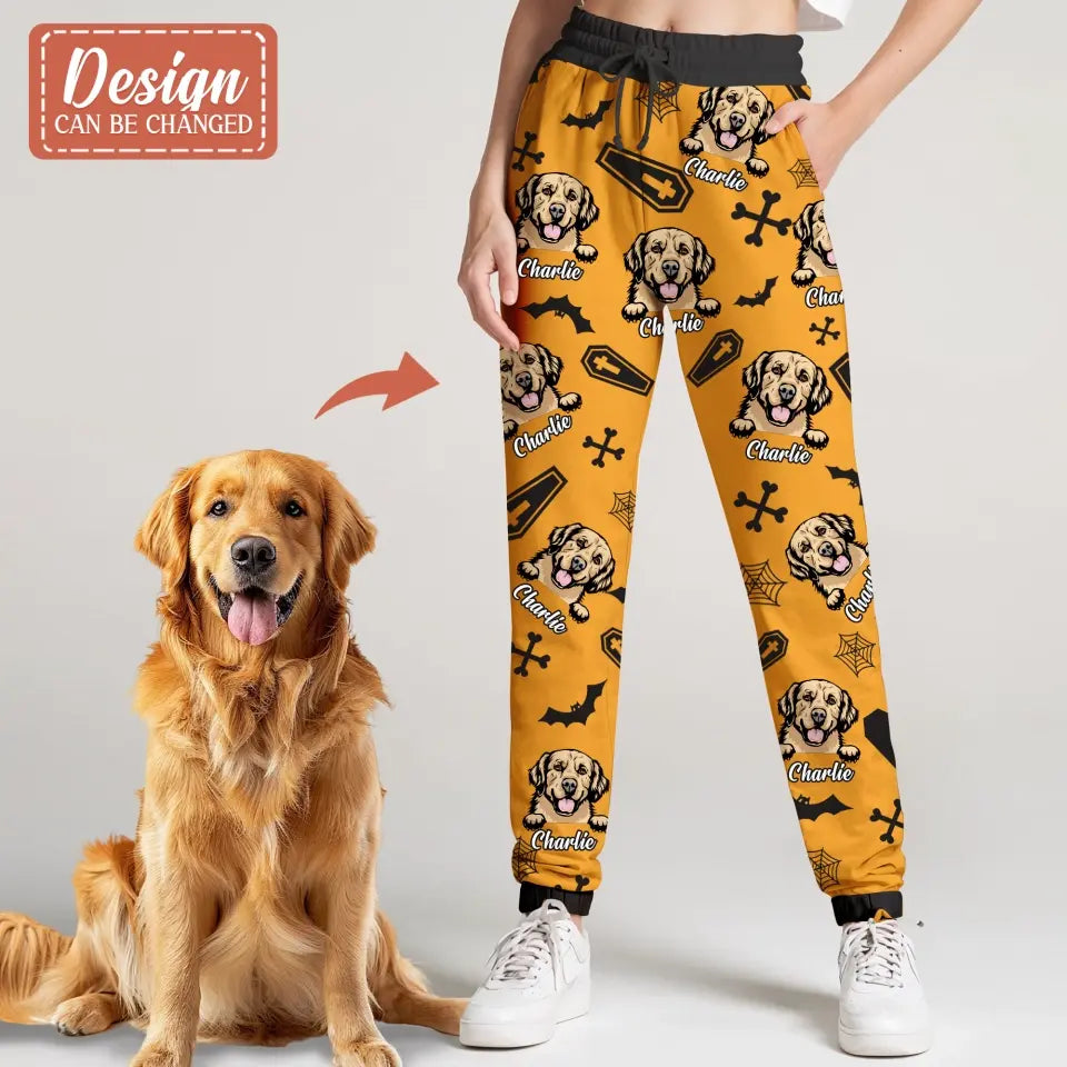 Personalized Halloween AOP Unisex Sweatpants - Gift Idea For Halloween/Dog Owner