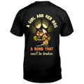 Personalized Witch Dog T-shirt/Hoodie - Woman With Up to 4 Dogs - Halloween Gift Idea For Dogs Lover - A Girl And Her Dog A Bond That Can't Be Broken