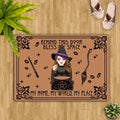 Personalized Witch Doormat - Halloween Gift Idea For Witch - Behind This Door Bless My Space My Home, My World, My Place