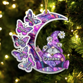 Personalized Sparkling Grandma Nana With Sweet Butterfly Kids Acrylic  Car Ornament - Gift Idea To Grandma/Mother - Up to 5 Kids