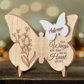 Personalized Memorial Butterfly 2 Layered Wooden Art - Memorial Gift Idea - Your Wings Were Ready But My Heart Was Not
