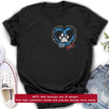 Personalized Memorial Dog Embroidered T-shirt/Sweater/Hoodie - You Left Paw Prints Forever In My Heart