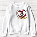 Personalized Dog Collar Sweater - Christmas Gift Idea For Dog Lover - You Left Paw Prints Forever In My Heart