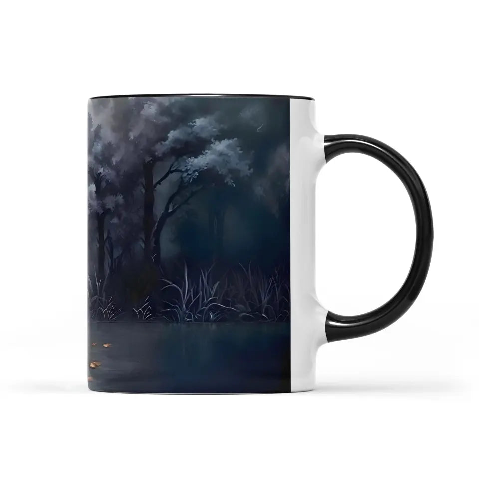 Personalized Witch Broom Accent Mug - Halloween/Birthday Gift Idea For Yourself, Women, Witch Lovers
