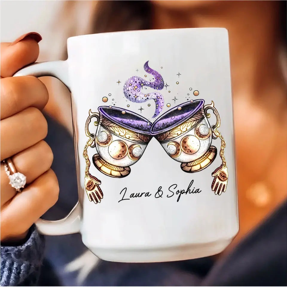 Personalized Best-Tea Coffee Mug - Gift Idea For Halloween/Witch/Besties - You're My Favorite Witch To Witch About Witches With