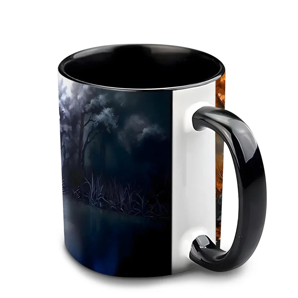 Personalized Witch Broom Coffee Mug - Halloween/Birthday Gift Idea For Yourself, Women, Witch Lovers