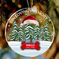 Personalized Dog Acrylic Ornament - Upload Photo - Memorial Gift Idea For Dog Lover/Christmas - In Loving Memory Of