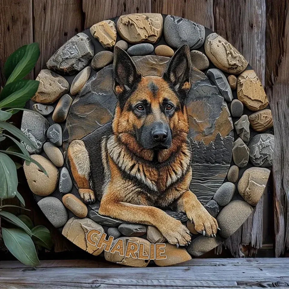 Custom Personalized Dog Metal Sign - Gift Idea For Dog Lover