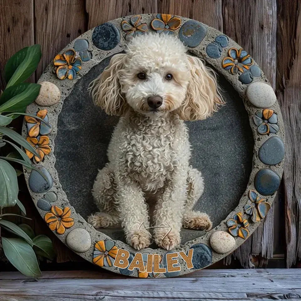 Custom Personalized Dog Metal Sign - Gift Idea For Dog Lover