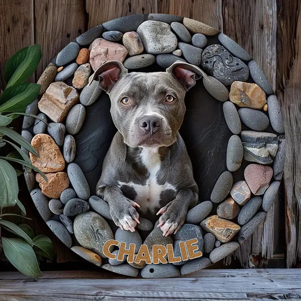 Custom Personalized Dog Metal Sign - Gift Idea For Dog Lover