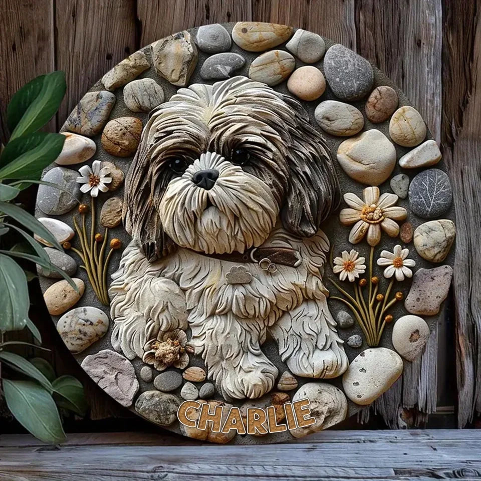 Custom Personalized Dog Metal Sign - Gift Idea For Dog Lover