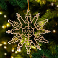 Personalized Funny Snow Flake Acrylic Ornament - Gift Idea For Family/Christmas