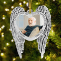 Personalized Memorial Aluminum Ornament - Christmas Gift Idea For Family Member - Upload Photo - Always Loved Never Forgotten