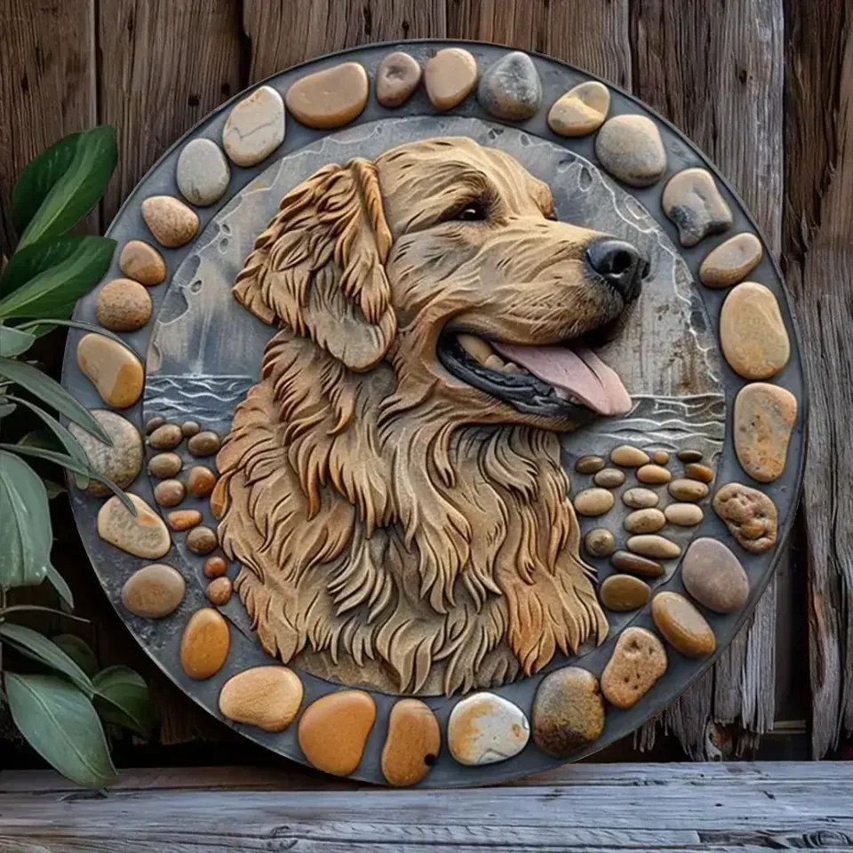 Custom Personalized Dog Metal Sign - Gift Idea For Dog Lover