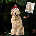 Personalized Christmas Dog Acrylic Ornament - Upload Photo - Gift Idea For Dog Lover/Christmas