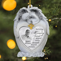 Personalized Angel Memorial Acrylic Ornament - Upload Photo - Memorial Gift Idea For Family - In Loving Memory Loved Beyond Words