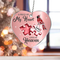 Personalized Memorial Acrylic Ornament - Memorial Gift Idea - A Piece of My Heart Lives In Heaven