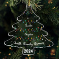 Personalized Family Name Acrylic Ornament - Christmas Gift For Family - Up to 10 People