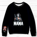 Personalized Horror Movie Characters Mom AOP Sweater - Up to 8 Kids - Halloween Gift Idea For  Mother