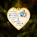 Personalized Memorial Acrylic Ornament - Memorial Gift Idea For Family Member - Feel You In My Heart Forever