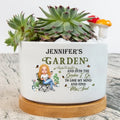 Personalized Gardener Plant Pot - Gift For Plant Lovers/Mother's Day - And Into The Garden I Go To Lose My Mind And Find My Soul