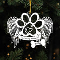 Personalized Memorial Dog Acrylic Ornament - Christmas Gift For Dog Lover - In Loving Memory
