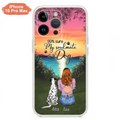 Custom Personalized Dog Mom Phone Case - Up to 4 Dogs - Gift Idea For Dog Lover - Just A Girl Who Loves Dogs - Case For iPhone And Samsung