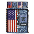 Personalized Veteran Quilt Bed Sets - Father's Day & Birthday Gift Idea For Veteran