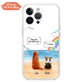 Personalized Memorial Pet Phone Case - Upto 4 Pets - Memorial Gift Idea for Dog/Cat Lovers - They Still Talk About You - Cases For iPhone/Samsung
