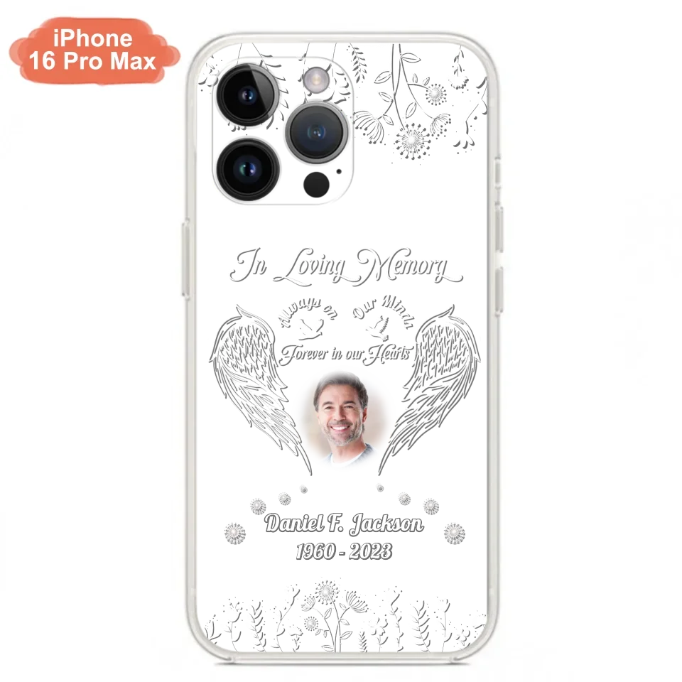 Personalized Memorial Photo Phone Case - Memorial Gift Idea - In Loving Memory