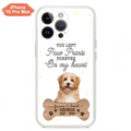 Custom Personalized Memorial Phone Case - Upload Photo - Memorial Gift Idea For Pet Lover - You Left Paw Prints Forever On My Heart