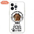 Personalized Memorial Phone Case - Upload Photo - Memorial Gift Idea For Pet Lover - You Left Paw Prints Forever On My Heart - Case For iPhone/Samsung