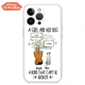 Personalized Dog Mom Phone Case - Memorial Gift Idea For Dog Lover - A Girl And Her Dog A Bond That Can't Be Broken - Case For iPhone/Samsung