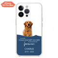 Custom Personalized Memorial Pet Photo Phone Case - Memorial Gift Idea for Christmas - If Love Alone Could Have Kept You Here