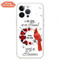 Personalized Memorial Cardinal Phone Case - Memorial Gift Idea For Family - A Big Piece Of My Heart Lives In Heaven - Case For iPhone/Samsung