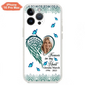 Custom Personalized Memorial Wing Heart Phone Case - Memorial Gift Idea For Family - Case For iPhone/Samsung - Forever In My Heart