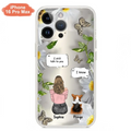 Personalized Memorial Dog Mom Phone Case - Up to 4 Dogs - Gift Idea for Dog Lovers/Owners  - I Still Talk To You - Case For iPhone/Samsung