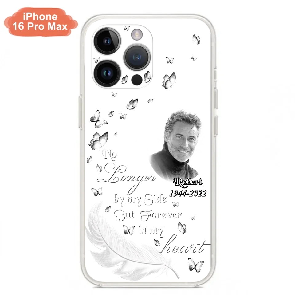 Custom Personalized Memorial Phone Case - Memorial Gift Idea For Family - Upload Photo - Case For iPhone/Samsung - No Longer By My Side But Forever In My Heart