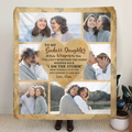 Personalized To My Daughter Fleece Throw Blanket - Gift Idea For Daughter From Mom - Upload Photos