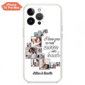 Custom Personalized Mom & Kid Photo Phone Case - Gift Idea For Children/Mom - Upload Photo - Case For iPhone/Samsung - I Love You To The Moon And Back