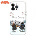 Personalized Camping Phone Case - Gift Idea For Camping Lover/Couple/Family/Friends - Happy Campers - Case For iPhone/Samsung