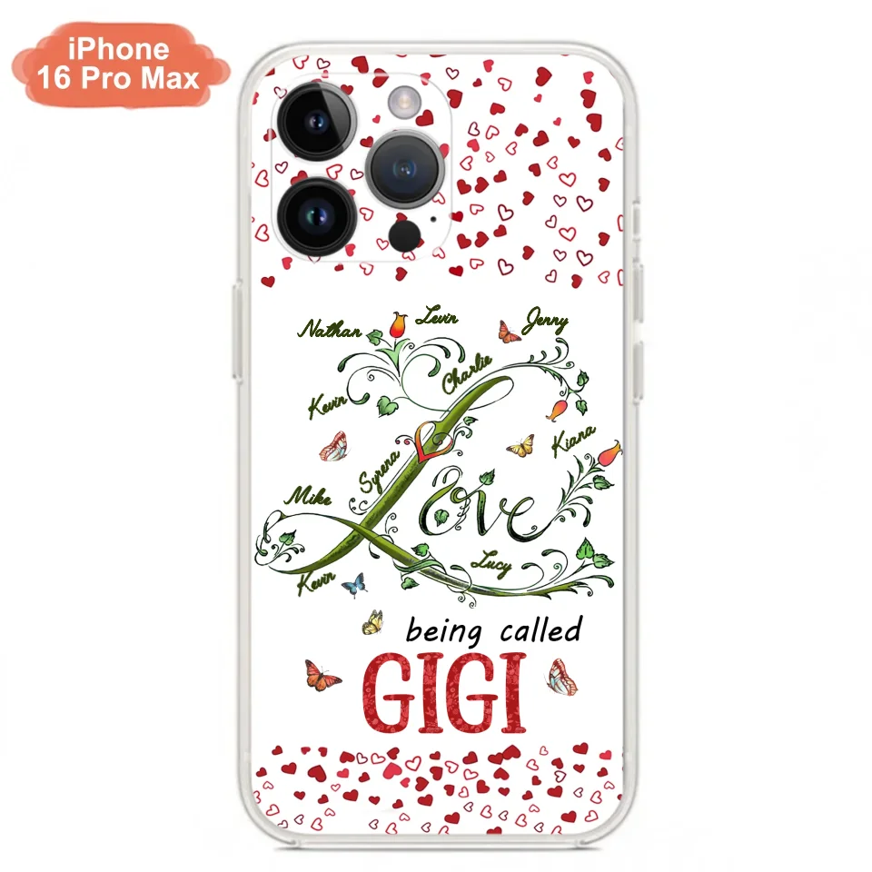 Custom Personalized Grandma Phone Case - Upto 10 Kids - Mother's Day Gift Idea For Grandma - Love Being Called Grandma