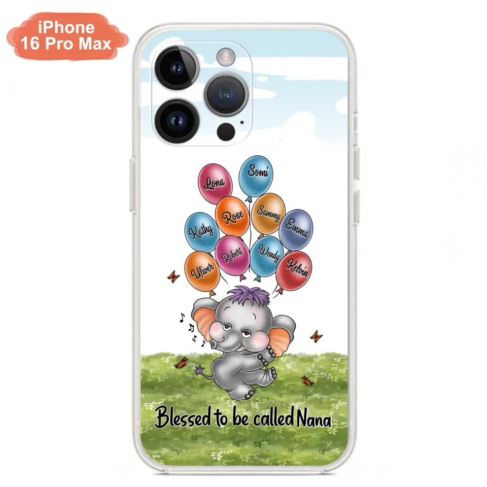 Personalized Grandma Phone Case - Up to 10 Kids - Gift Idea for Grandma/Mother's Day - Blessed To Be Called Nana