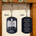Personalized My Angel Memorial Aluminium Keychain - Upload Photo - Memorial Gift Idea - My Angel Up In Heaven