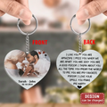 Personalized Couple Acrylic Keychain - Gift Idea For Couple/Him/Her/Valentines - I Miss You When We Are Apart