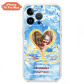 Custom Personalized Memorial Dog Phone Case - Upload Photo - Memorial Gift Idea For Dog Owners/ Dog Lovers - Your Wings Were Ready But My Heart Was Not - Case for iPhone/Samsung